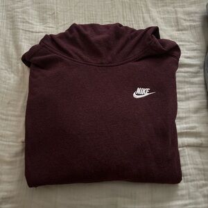 burgundy nike hoodie